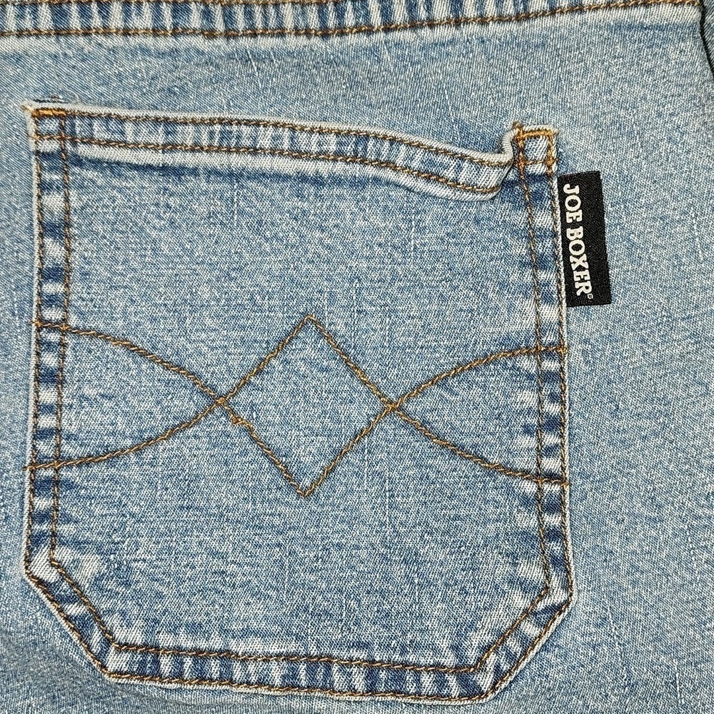 Joe Boxer Vintage Light Blue Denim Cropped Jeans Sz 13 - Picture 4 of 5